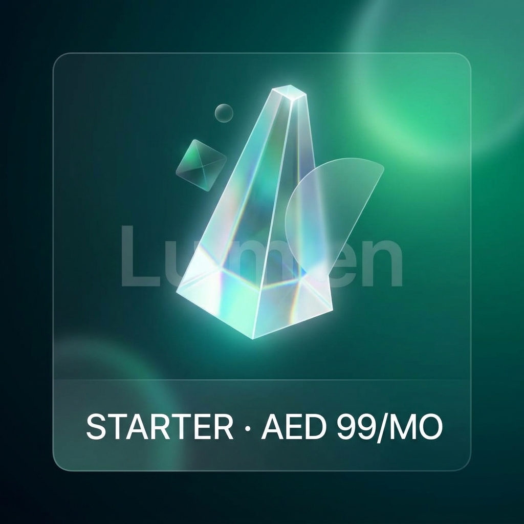 Lumen Starter subscription plan — AI social media agent